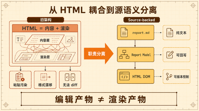 图 1|从 HTML 耦合到源语义分离